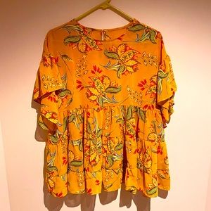 Sweet Paisley baby doll top